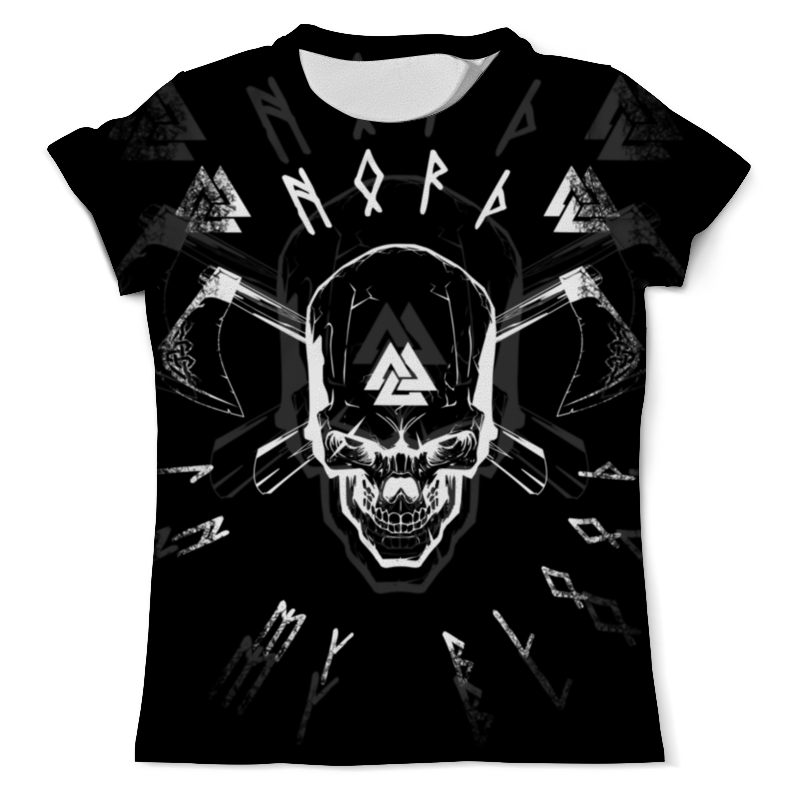 Printio Футболка с полной запечаткой (мужская) Nord in my blood!!!