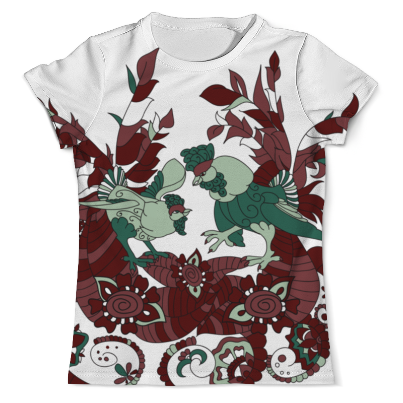 Printio Футболка с полной запечаткой (мужская) Петушиное разноцветие