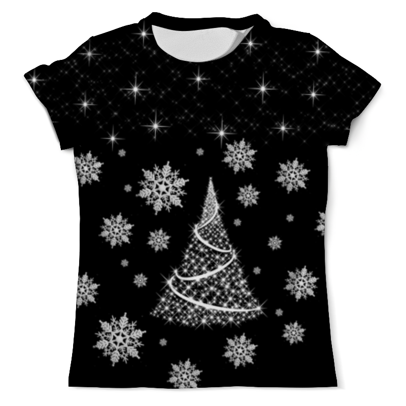 printio футболка с полной запечаткой для девочек новогодняя елка Printio Футболка с полной запечаткой (мужская) Новогодняя елка
