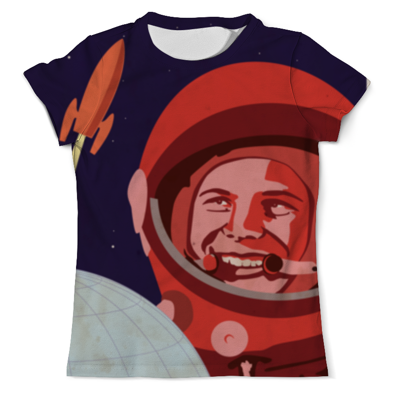 Printio Футболка с полной запечаткой (мужская) Гагарин printio футболка с полной запечаткой мужская юрий гагарин