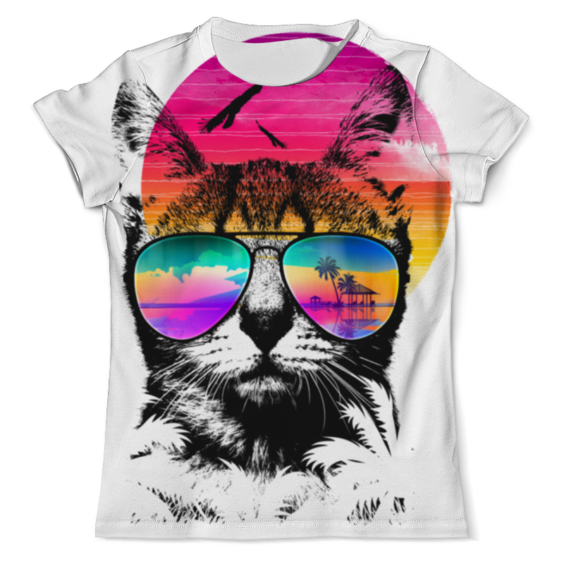 Printio Футболка с полной запечаткой (мужская) Солнечный кот printio футболка с полной запечаткой женская солнечный кот