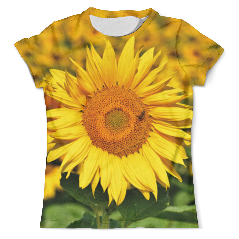 Printio Футболка с полной запечаткой (мужская) Подсолнух printio футболка с полной запечаткой женская цветочные растения