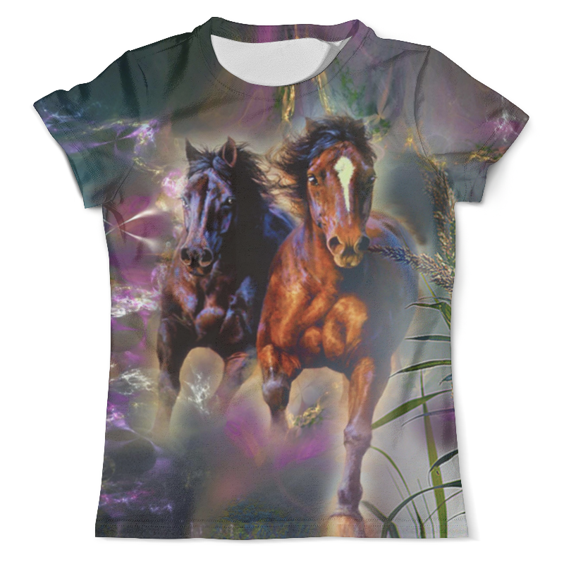 Printio Футболка с полной запечаткой (мужская) Лошади - серия животные printio футболка с полной запечаткой мужская животные