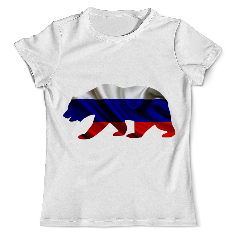 Printio Футболка с полной запечаткой (мужская) Русский медведь printio футболка с полной запечаткой мужская суровый кот