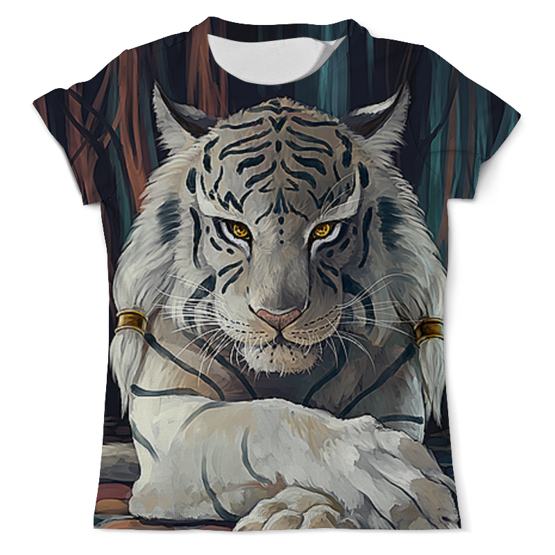 Printio Футболка с полной запечаткой (мужская) Тигры фэнтези. белый тигр printio рюкзак 3d тигры фэнтези белый тигр