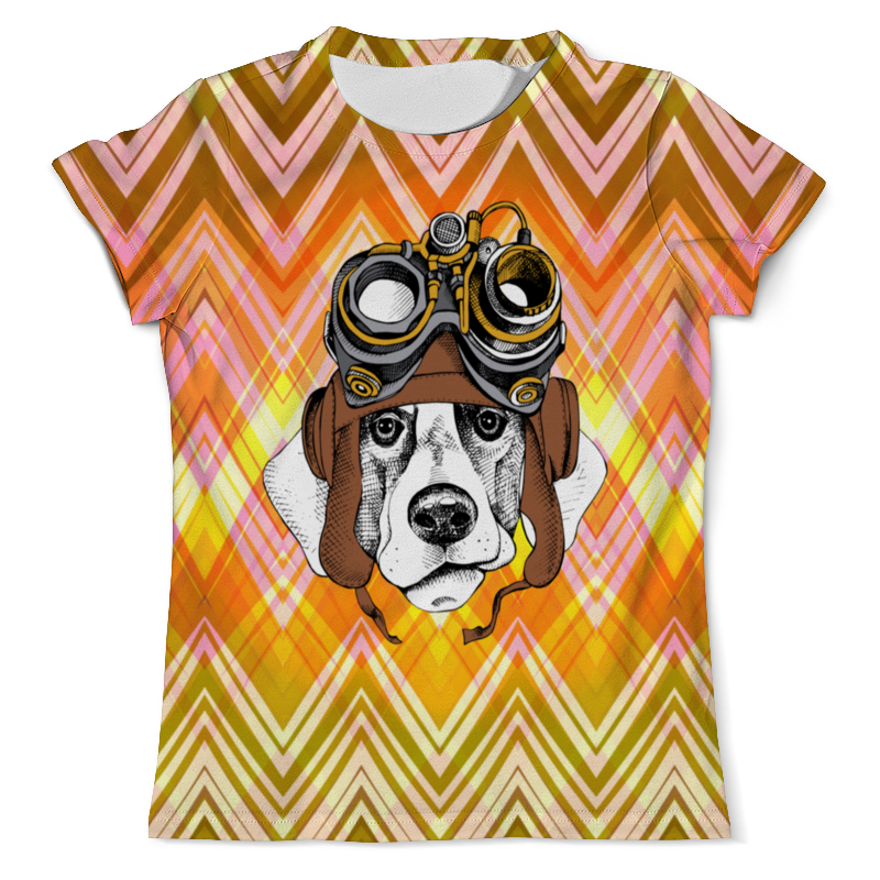 Printio Футболка с полной запечаткой (мужская) Пес летчик printio футболка с полной запечаткой мужская пес с трубкой