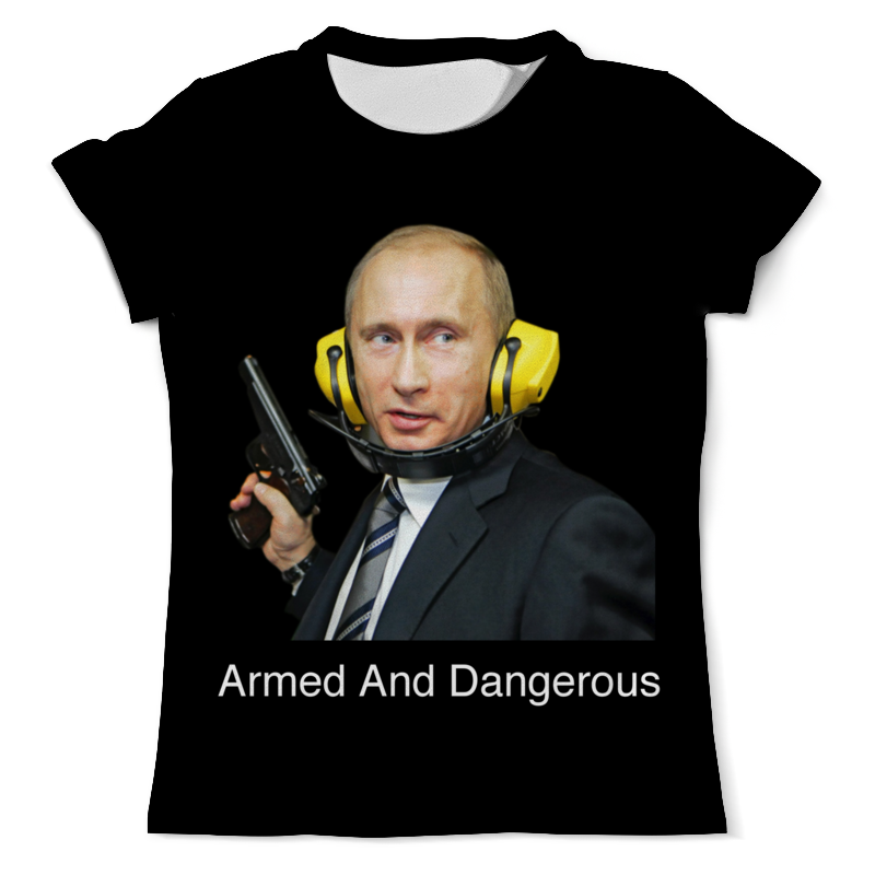 Printio Футболка с полной запечаткой (мужская) Armed and dangerous путин футболка с полной запечаткой женская printio armed and dangerous путин