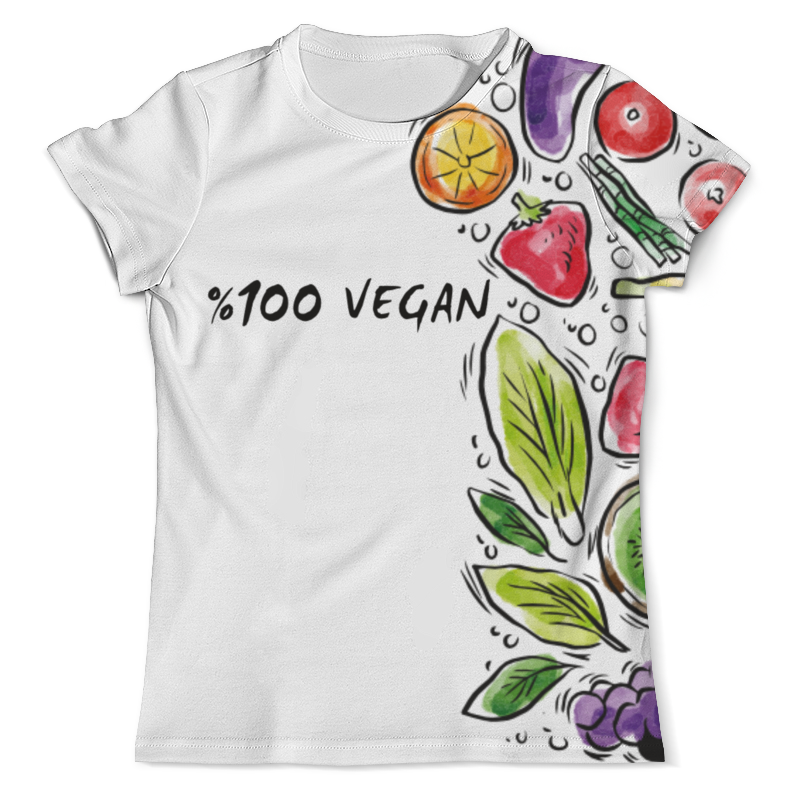 Printio Футболка с полной запечаткой (мужская) 100% vegan printio футболка с полной запечаткой мужская 100 % мужик