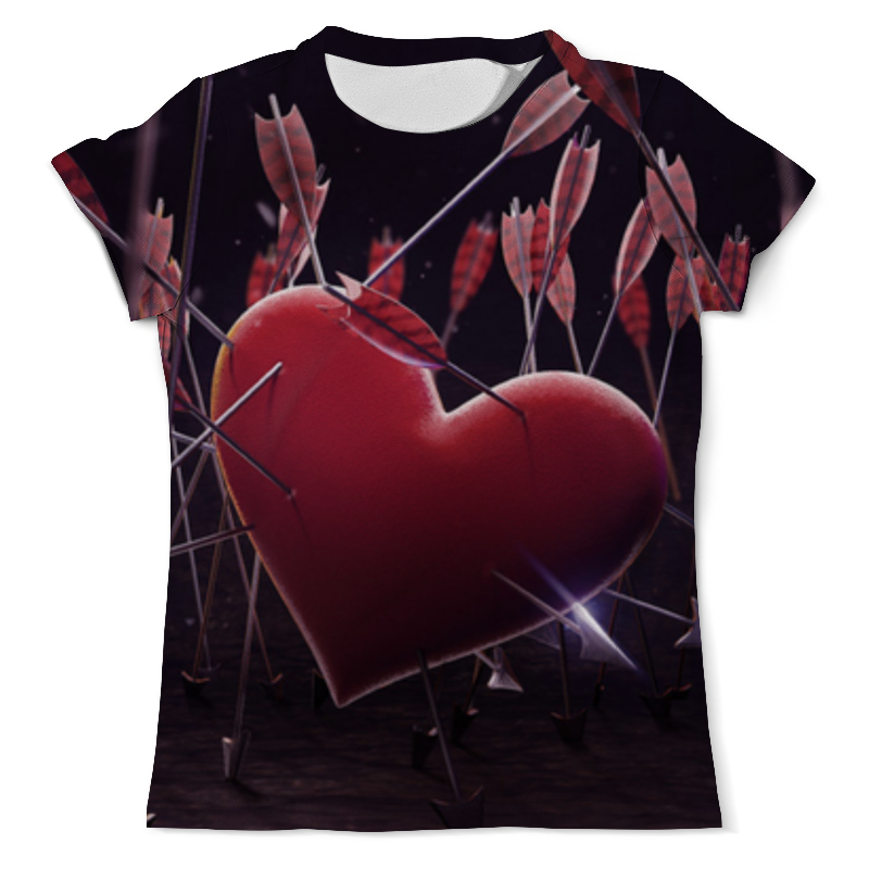 printio футболка с полной запечаткой женская сердце и стрелы Printio Футболка с полной запечаткой (мужская) Сердце и стрелы