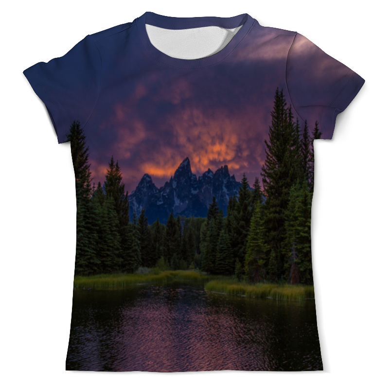 Printio Футболка с полной запечаткой (мужская) Горы и лес printio футболка с полной запечаткой для девочек лес и горы
