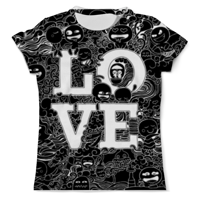 Printio Футболка с полной запечаткой (мужская) Doodle love black printio футболка с полной запечаткой мужская full doodle 1