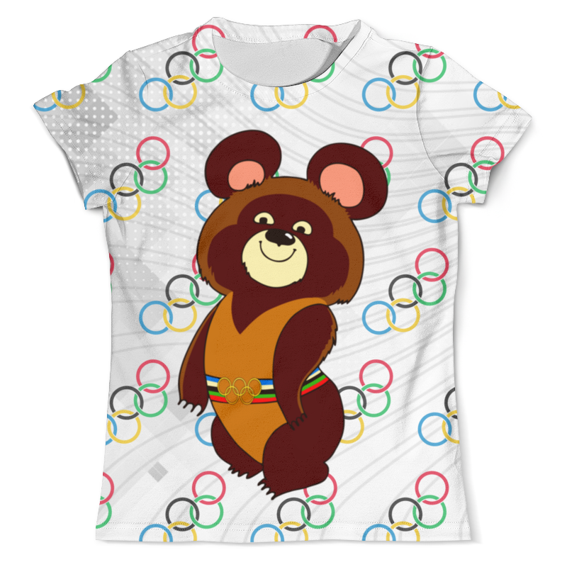 Printio Футболка с полной запечаткой (мужская) Olympic bear misha 1980 printio футболка с полной запечаткой женская olympic bear misha 1980