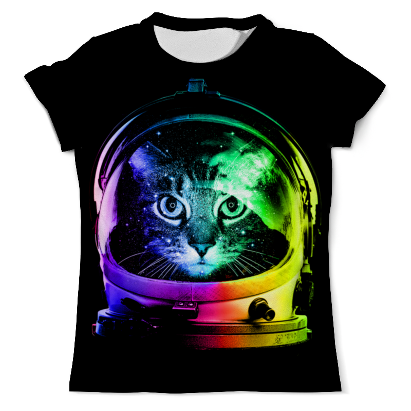 Printio Футболка с полной запечаткой (мужская) Кот космонавт printio футболка с полной запечаткой мужская кот космонавт
