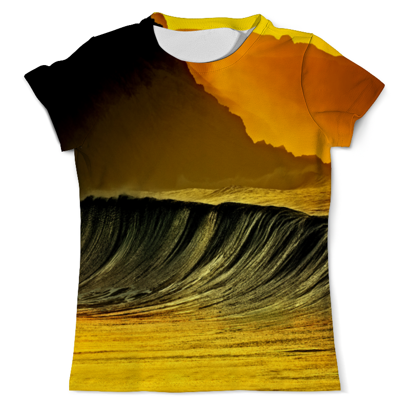 Printio Футболка с полной запечаткой (мужская) Волны моря printio футболка с полной запечаткой для девочек волны моря