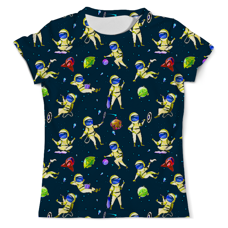 Printio Футболка с полной запечаткой (мужская) Космонавты printio футболка с полной запечаткой мужская космонавты