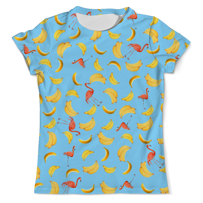 Printio Футболка с полной запечаткой (мужская) Бананы и фламинго printio футболка с полной запечаткой для девочек бананы и фламинго