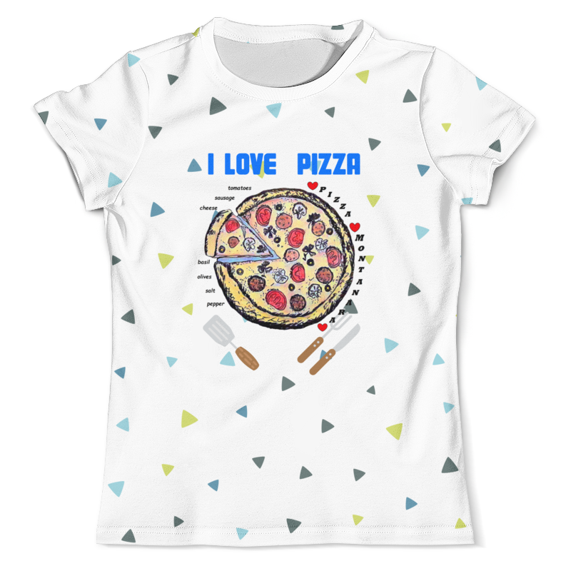 Printio Футболка с полной запечаткой (мужская) Пицца printio футболка с полной запечаткой женская пицца