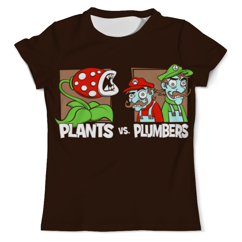 Printio Футболка с полной запечаткой (мужская) Plants vs plumbers printio футболка с полной запечаткой для девочек plants vs plumbers