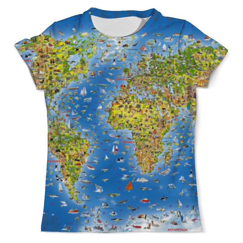 Printio Футболка с полной запечаткой (мужская) World map printio футболка с полной запечаткой мужская new world