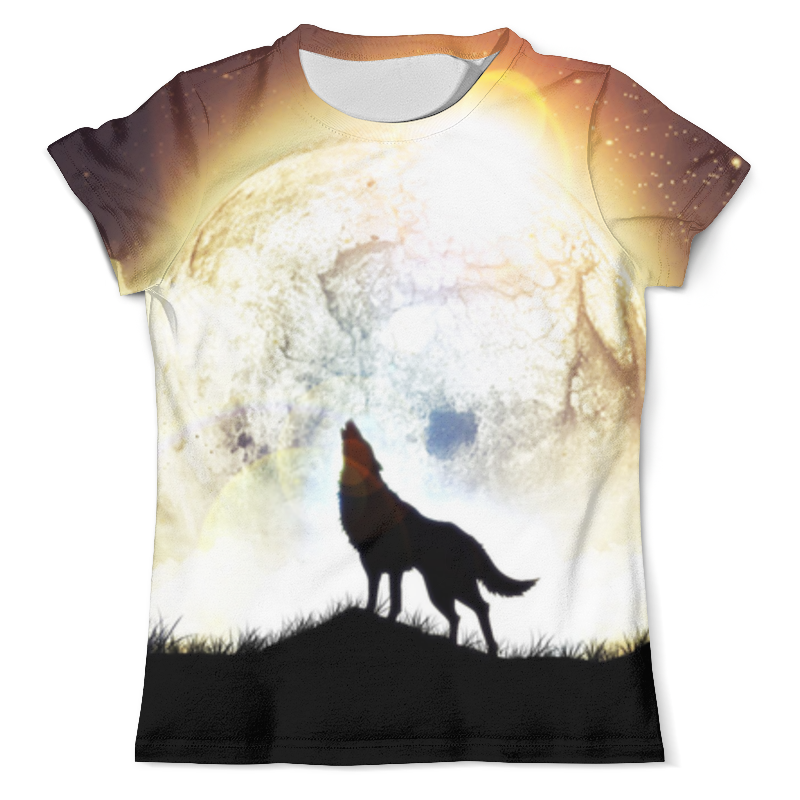 Printio Футболка с полной запечаткой (мужская) Волк и луна printio футболка с полной запечаткой женская волк и луна