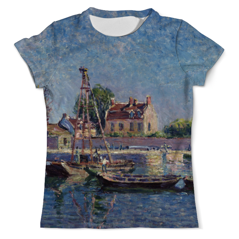printio футболка с полной запечаткой женская лодка во время наводнения альфред сислей Printio Футболка с полной запечаткой (мужская) Замок сан-мамес (альфред сислей)