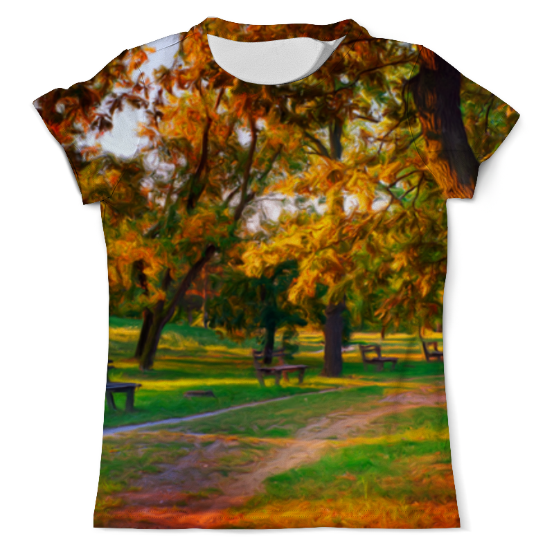 Printio Футболка с полной запечаткой (мужская) Осенний парк printio футболка с полной запечаткой мужская осенний кленовый лист