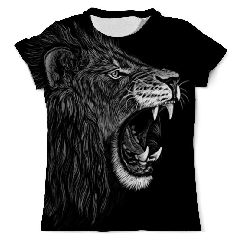 Printio Футболка с полной запечаткой (мужская) Львиный оскал