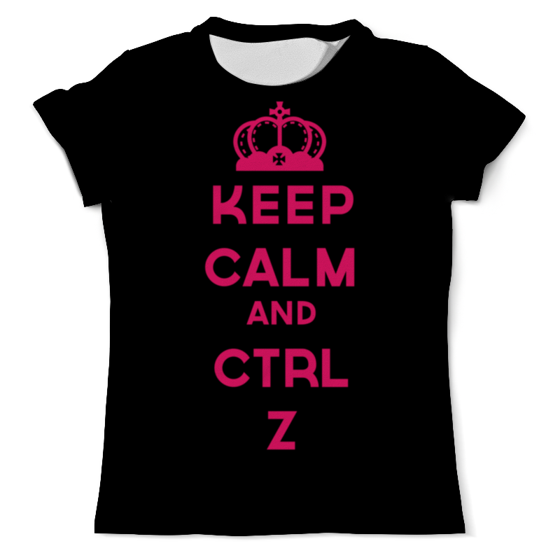 Printio Футболка с полной запечаткой (мужская) Keep calm and ctrl z printio футболка классическая keep calm and ctrl z