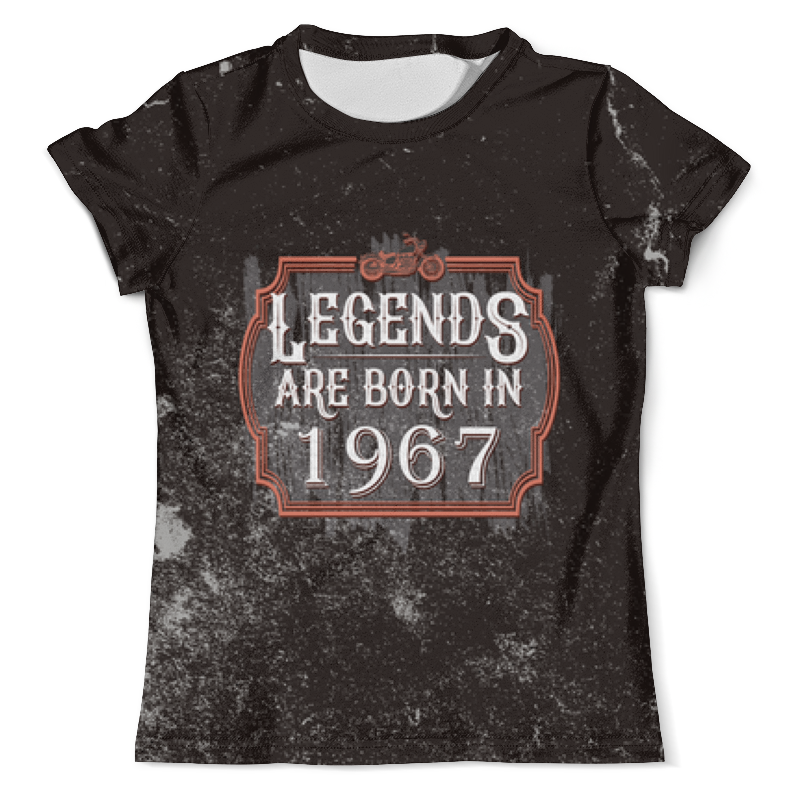 Printio Футболка с полной запечаткой (мужская) Legends are born in 1967 printio футболка с полной запечаткой мужская legends are born in 1966