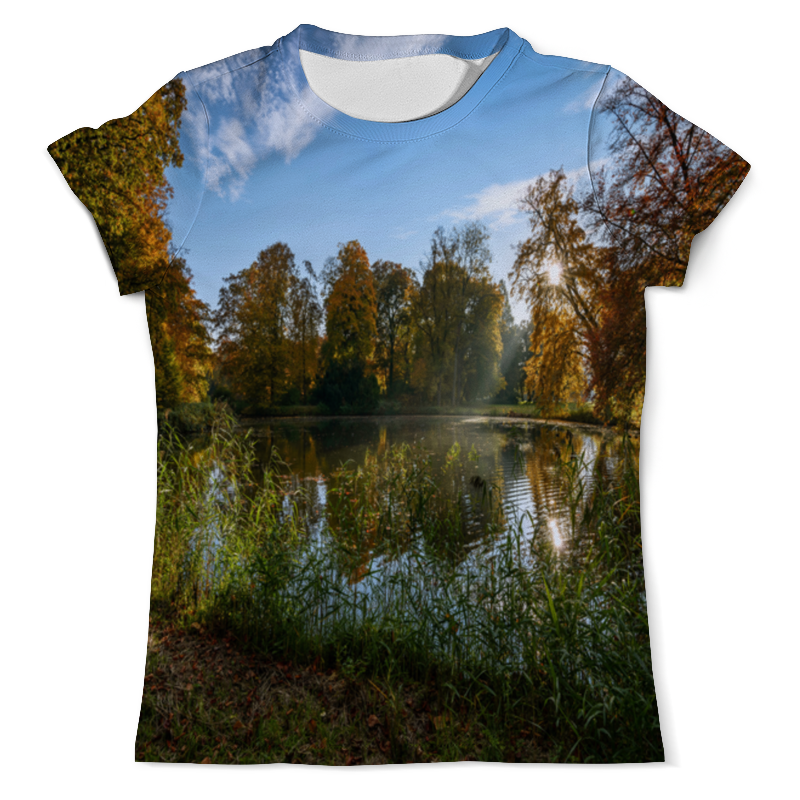 Printio Футболка с полной запечаткой (мужская) Деревья у озера printio футболка с полной запечаткой женская деревья у озера