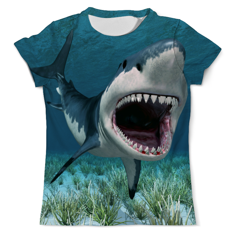 Printio Футболка с полной запечаткой (мужская) Акула printio футболка с полной запечаткой мужская акула