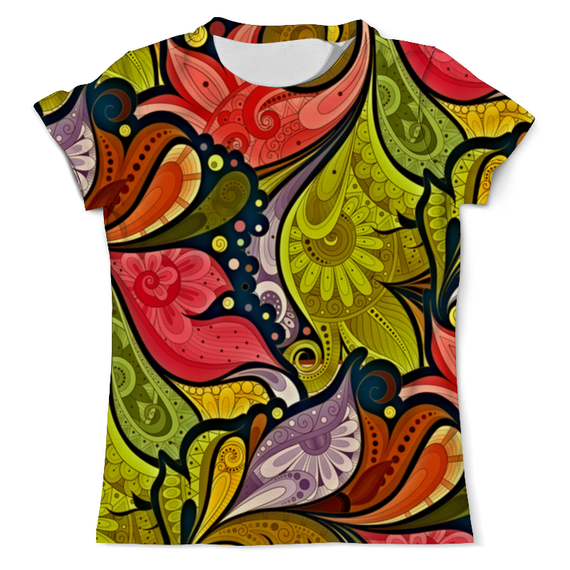 Printio Футболка с полной запечаткой (мужская) Цветочная роспись printio футболка с полной запечаткой мужская цветочная