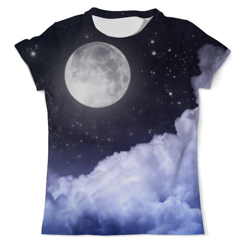 Printio Футболка с полной запечаткой (мужская) Ночь и луна printio футболка с полной запечаткой мужская ночь и луна