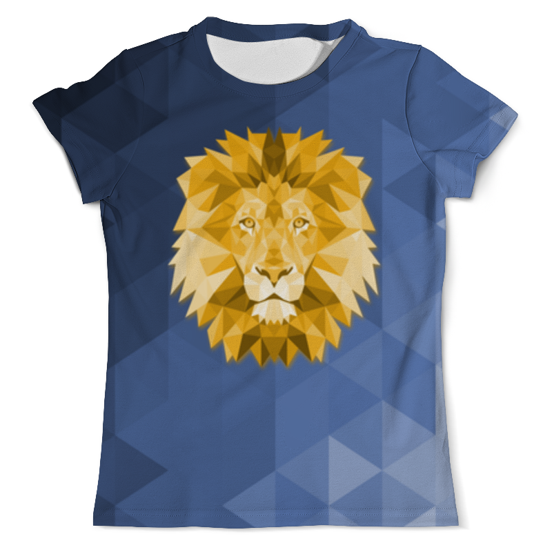 Printio Футболка с полной запечаткой (мужская) Полигональный лев printio футболка с полной запечаткой мужская африканский лев