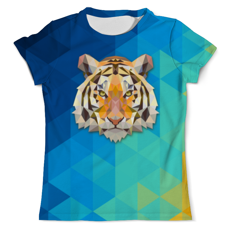 Printio Футболка с полной запечаткой (мужская) Полигональный тигр printio футболка с полной запечаткой мужская полигональный тигр