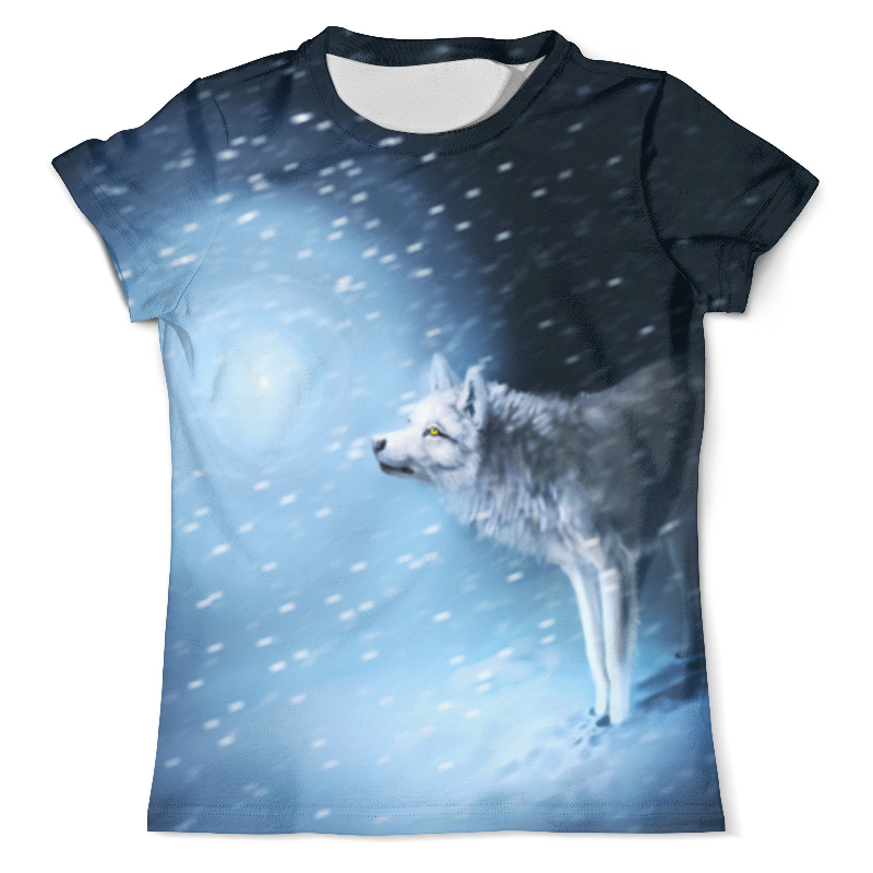 Printio Футболка с полной запечаткой (мужская) Зима и волк printio футболка с полной запечаткой мужская волк зима