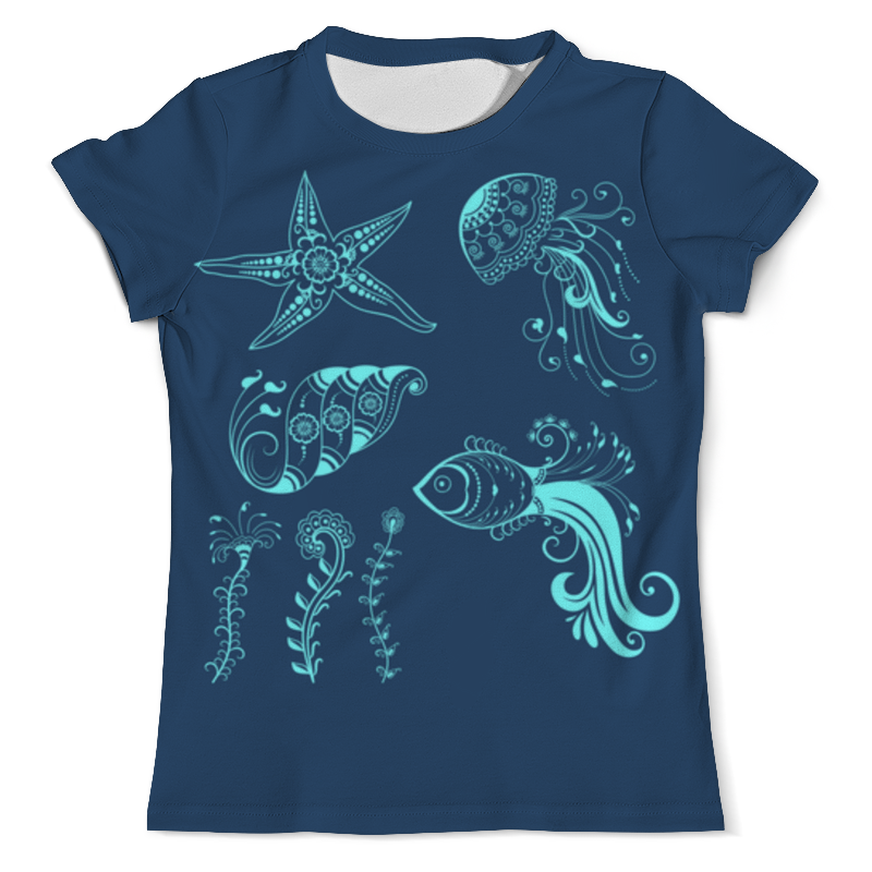 Printio Футболка с полной запечаткой (мужская) Морские обитатели printio футболка с полной запечаткой женская морские обитатели