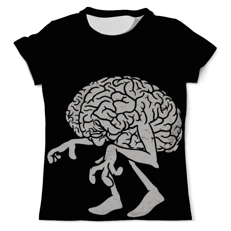 printio футболка с полной запечаткой для девочек brain мозг Printio Футболка с полной запечаткой (мужская) Brain / мозг