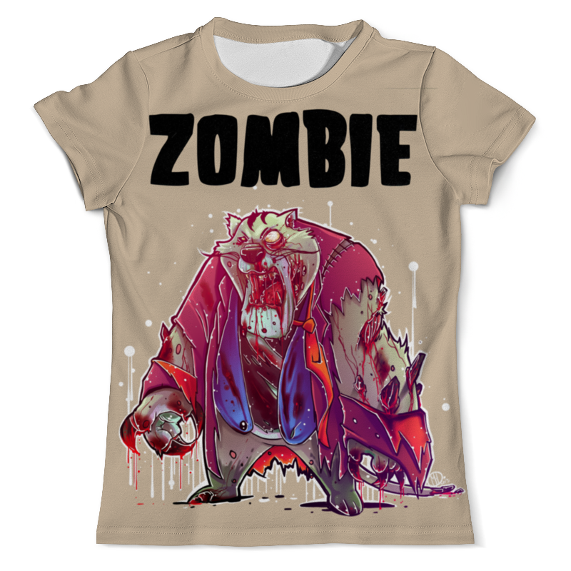 Printio Футболка с полной запечаткой (мужская) Zombie cat printio футболка с полной запечаткой мужская cat