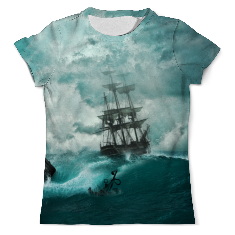 Printio Футболка с полной запечаткой (мужская) Корабль printio футболка с полной запечаткой мужская пиратский корабль