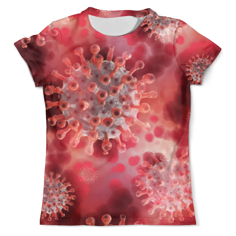 Printio Футболка с полной запечаткой (мужская) Коронавирус мужская футболка веселый микроб красный 2xl белый