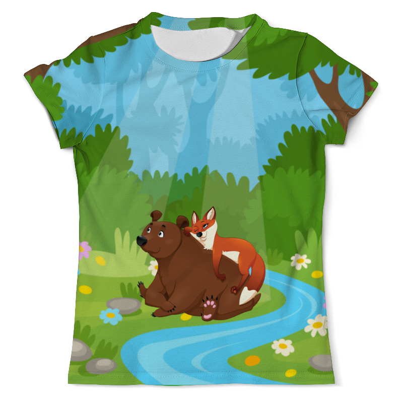 Printio Футболка с полной запечаткой (мужская) Забавные животные