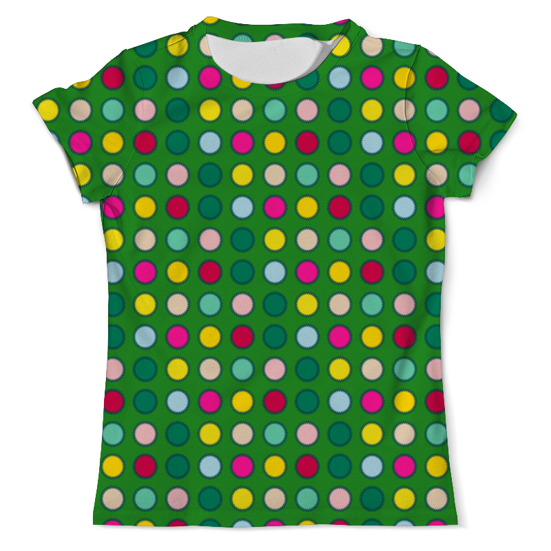 Printio Футболка с полной запечаткой (мужская) Зеленый в горох printio футболка с полной запечаткой мужская голубой геометрический узор