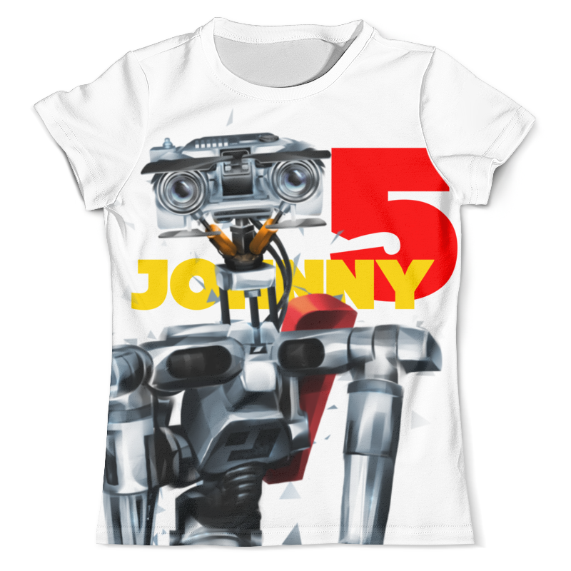 Printio Футболка с полной запечаткой (мужская) Джонни 5 - короткое замыкание printio футболка с полной запечаткой мужская джонни депп мрачные тени