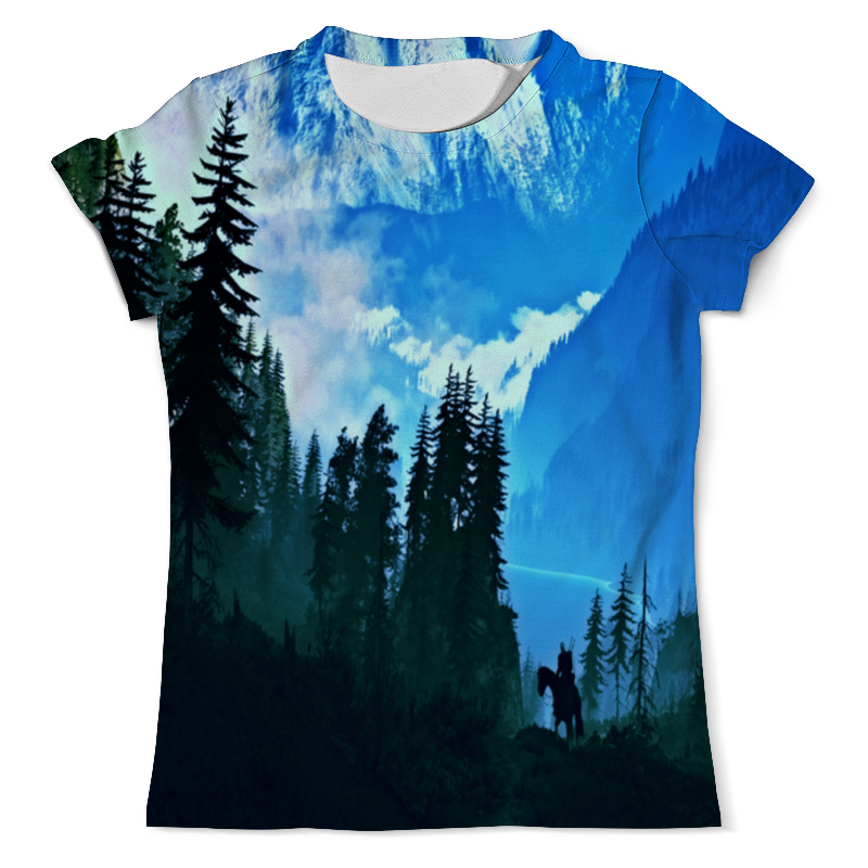 Printio Футболка с полной запечаткой (мужская) Елки в горах printio футболка с полной запечаткой мужская елки в горах