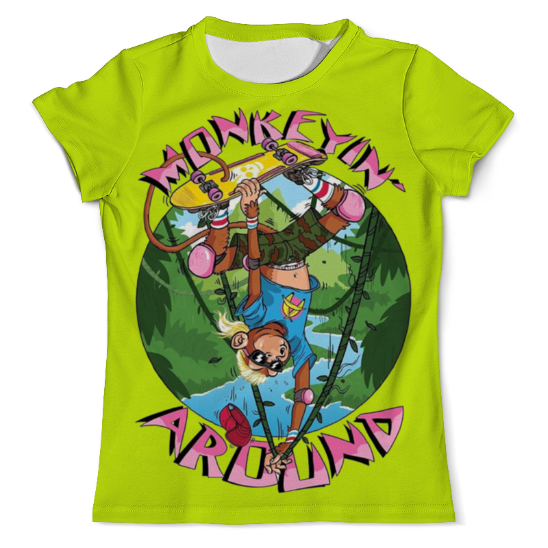 Printio Футболка с полной запечаткой (мужская) Обезьянка printio футболка с полной запечаткой для девочек обезьянка