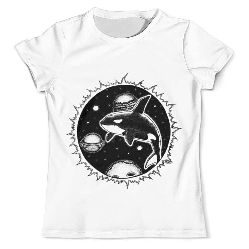 Printio Футболка с полной запечаткой (мужская) Космос кит планеты printio футболка с полной запечаткой мужская космос кит планеты