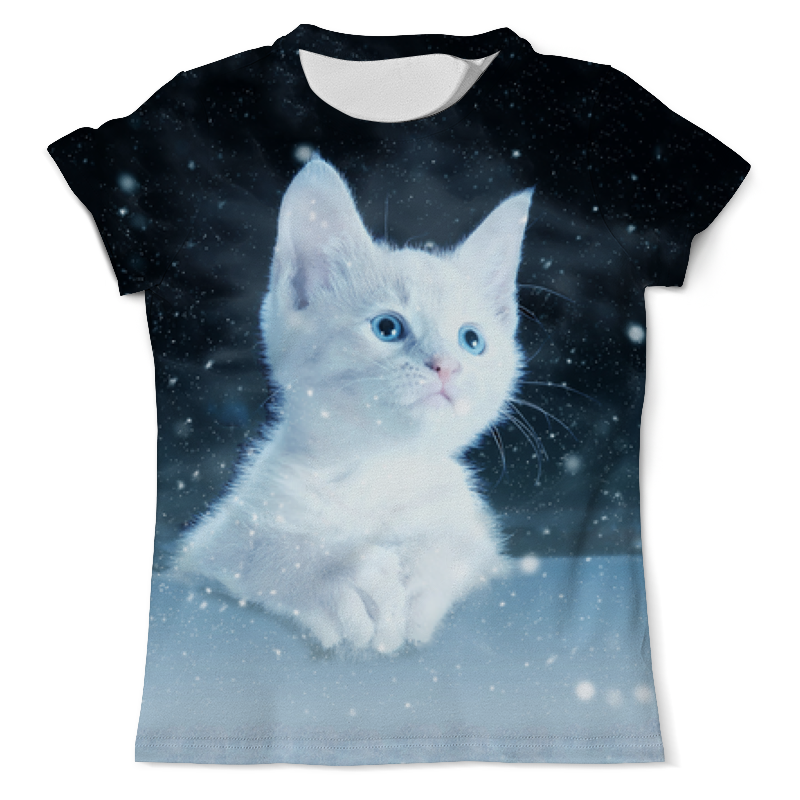 Printio Футболка с полной запечаткой (мужская) Котенок в космосе printio футболка с полной запечаткой женская котенок в космосе