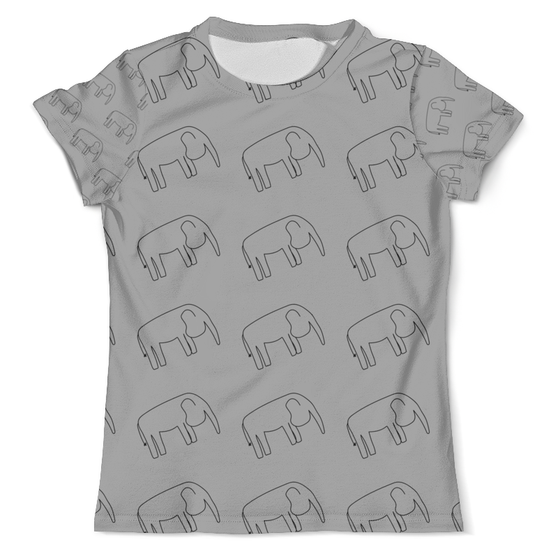 Printio Футболка с полной запечаткой (мужская) Черный слон printio футболка с полной запечаткой женская слон