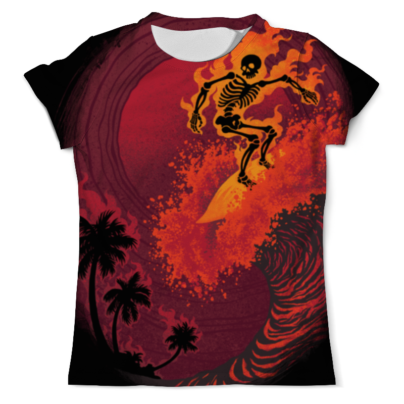 Printio Футболка с полной запечаткой (мужская) Огненная волна printio футболка с полной запечаткой мужская морская волна